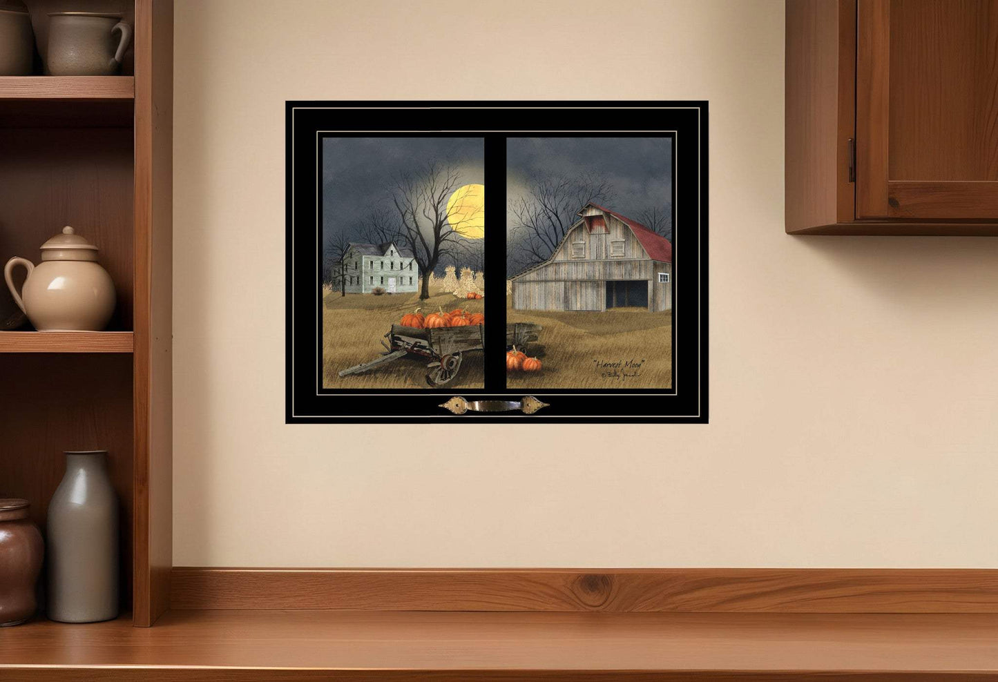 Harvest Moon 10 Black Framed Print Kitchen Wall Art - Homeroots - Flyclothing LLC