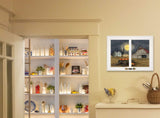 Spooky Harvest Moon 6 White Framed Print Kitchen Wall Art - Homeroots - Flyclothing LLC