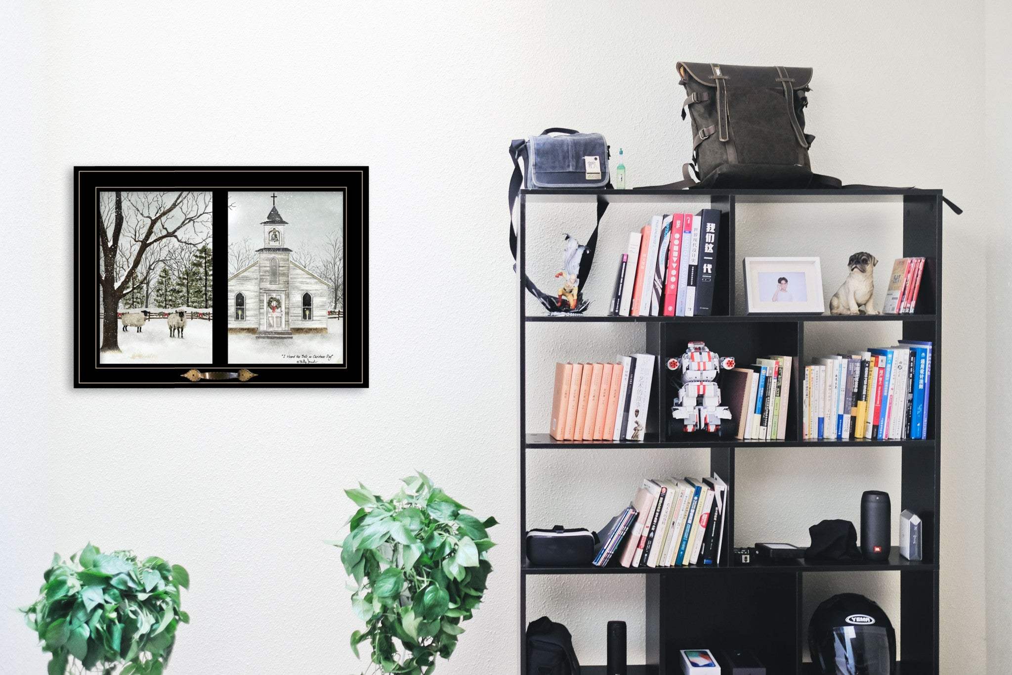 I Heard the Bells on Christmas Day 2 Black Framed Print Wall Art - Homeroots - Flyclothing LLC