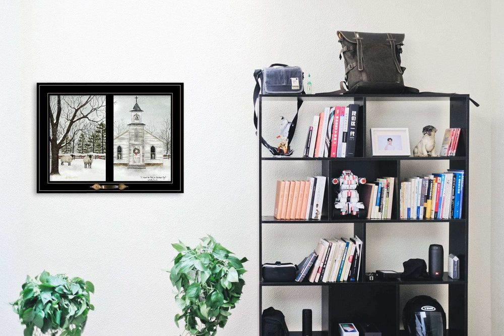 I Heard the Bells on Christmas Day 2 Black Framed Print Wall Art - Homeroots - Flyclothing LLC