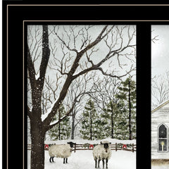 I Heard the Bells on Christmas Day 2 Black Framed Print Wall Art - Homeroots