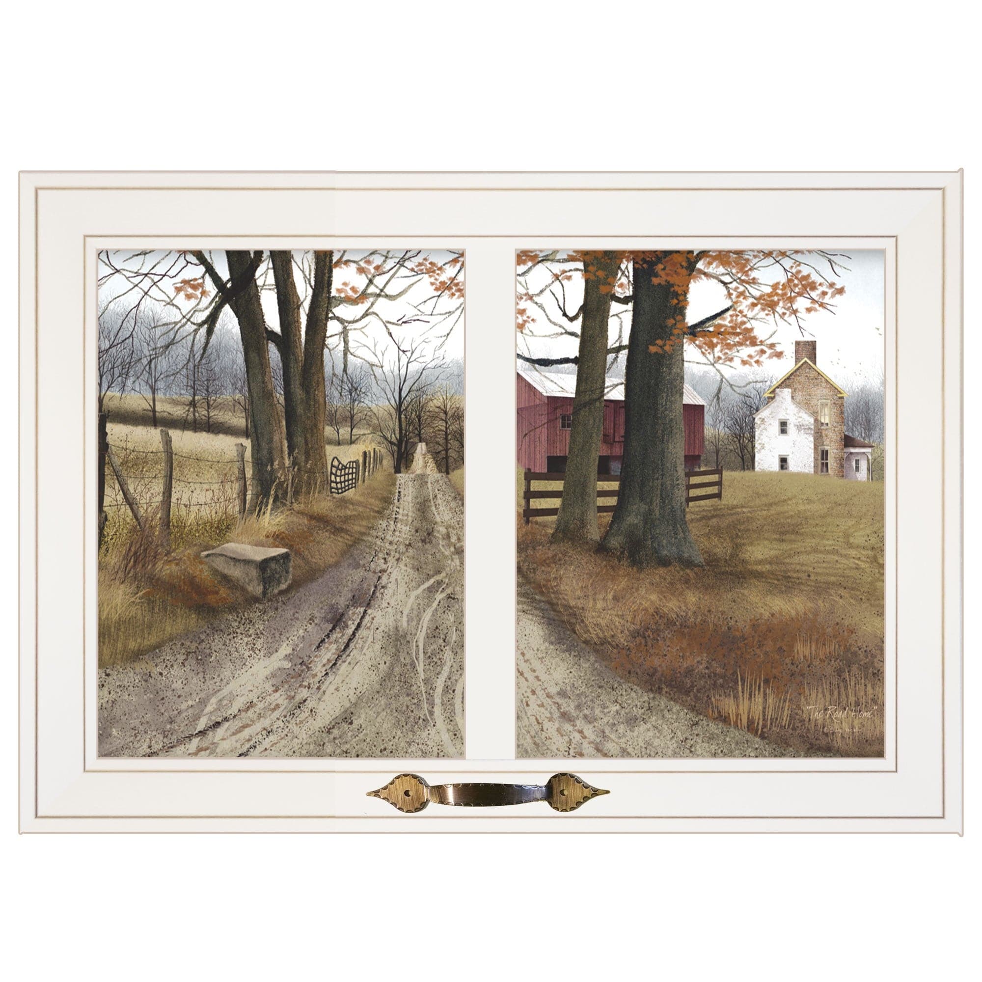 The Road Home 6 White Framed Print Wall Art - Homeroots