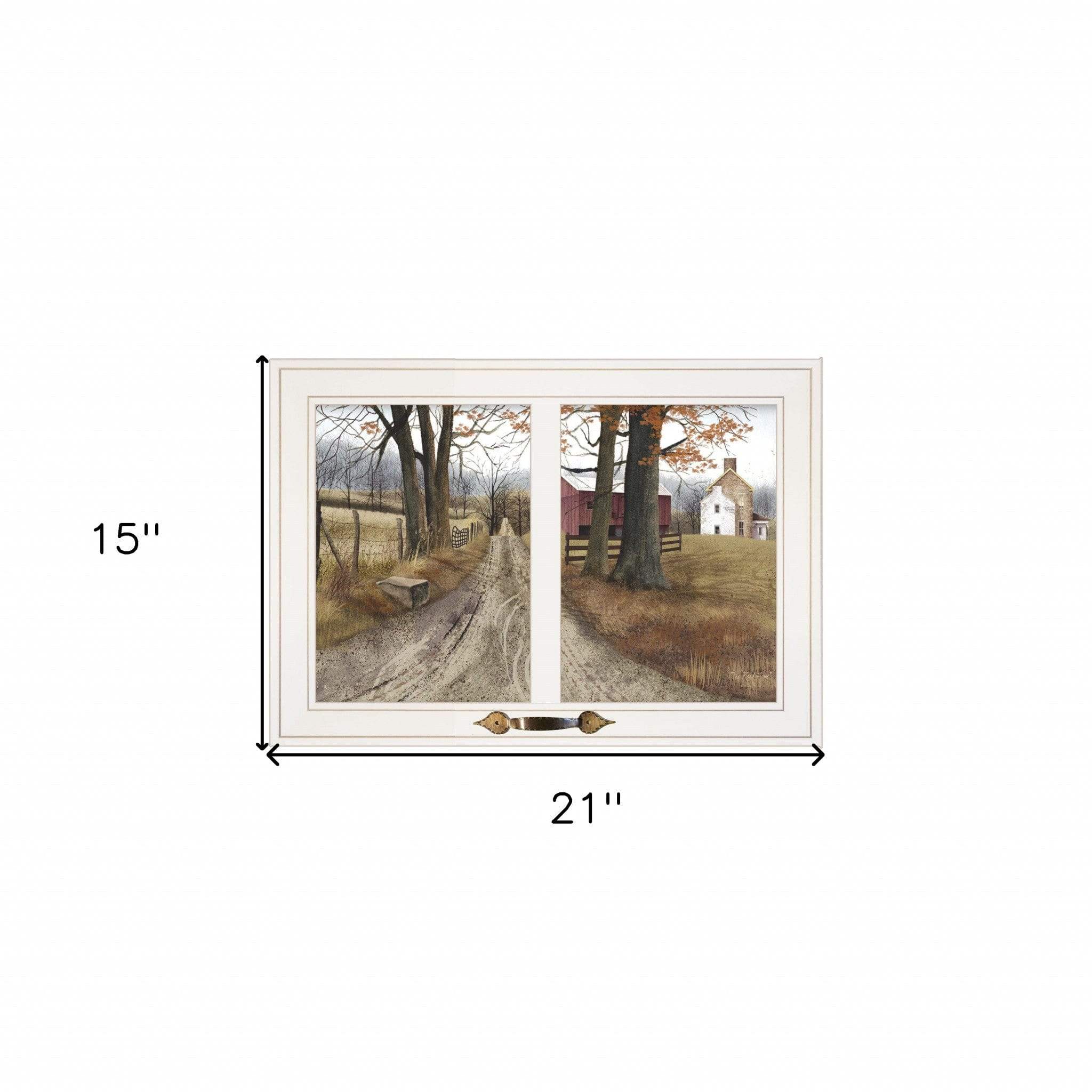 The Road Home 6 White Framed Print Wall Art - Homeroots - Flyclothing LLC