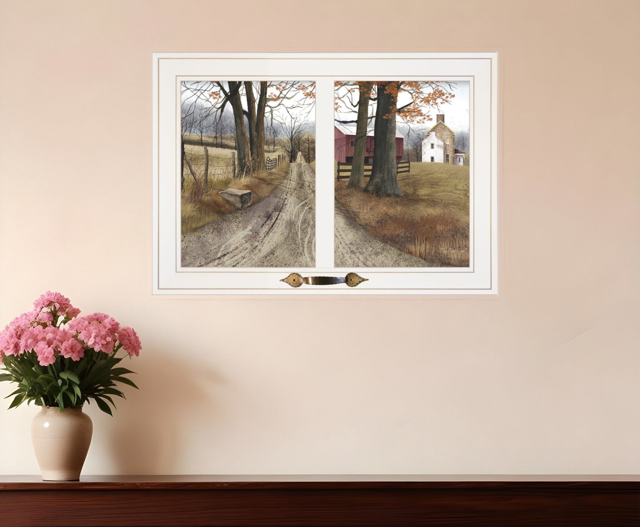 The Road Home 6 White Framed Print Wall Art - Homeroots
