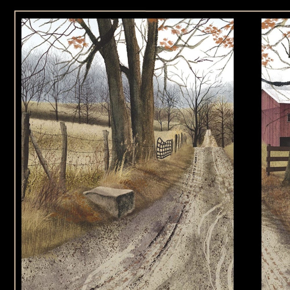 The Road Home 7 Black Framed Print Wall Art - Homeroots