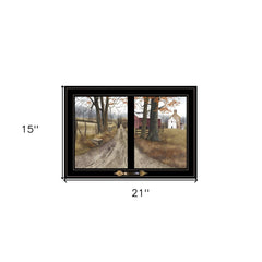 The Road Home 7 Black Framed Print Wall Art - Homeroots