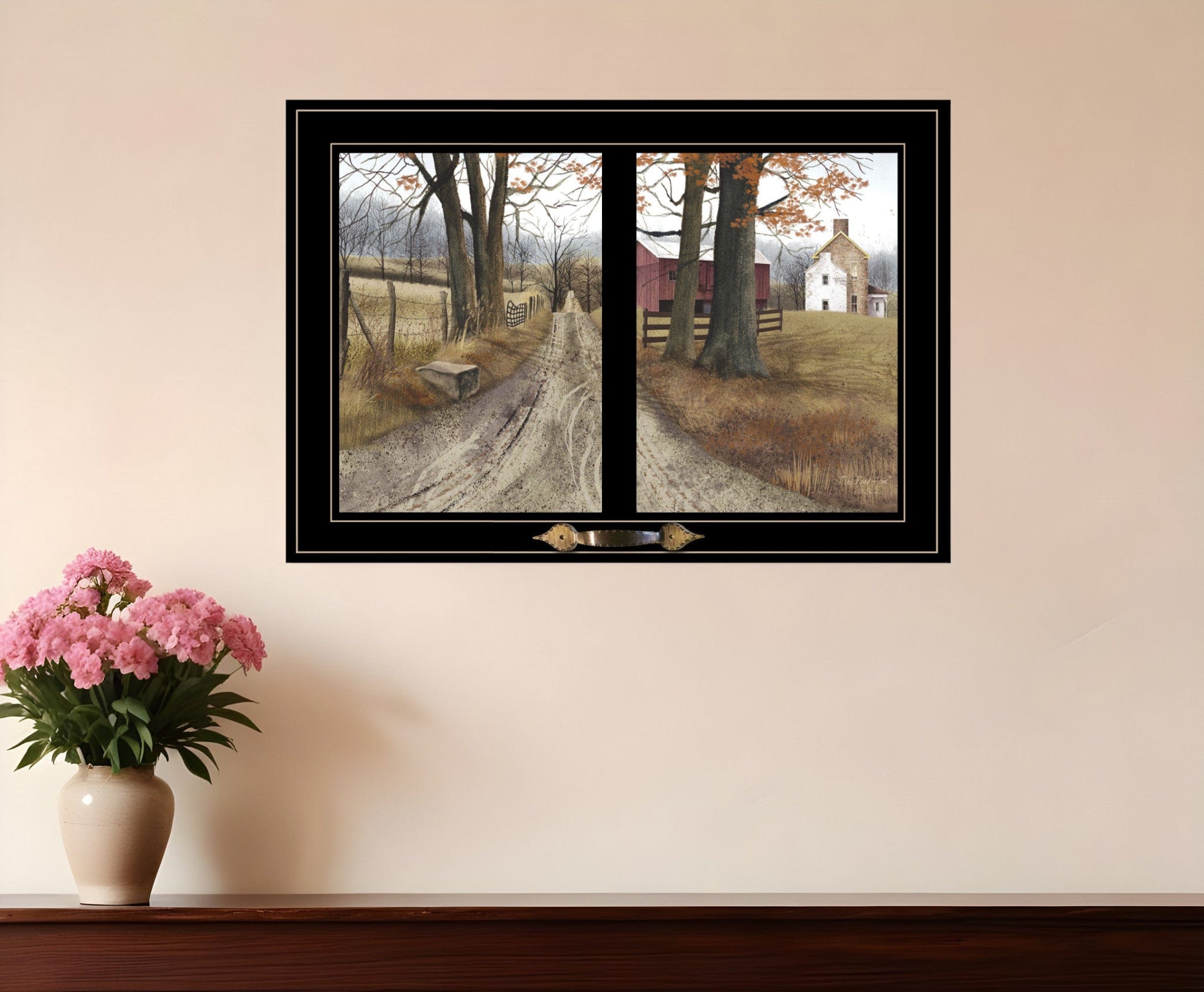 The Road Home 7 Black Framed Print Wall Art - Homeroots