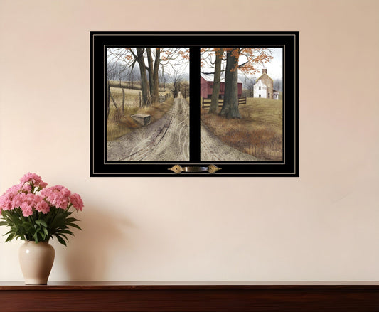 The Road Home 7 Black Framed Print Wall Art - Homeroots