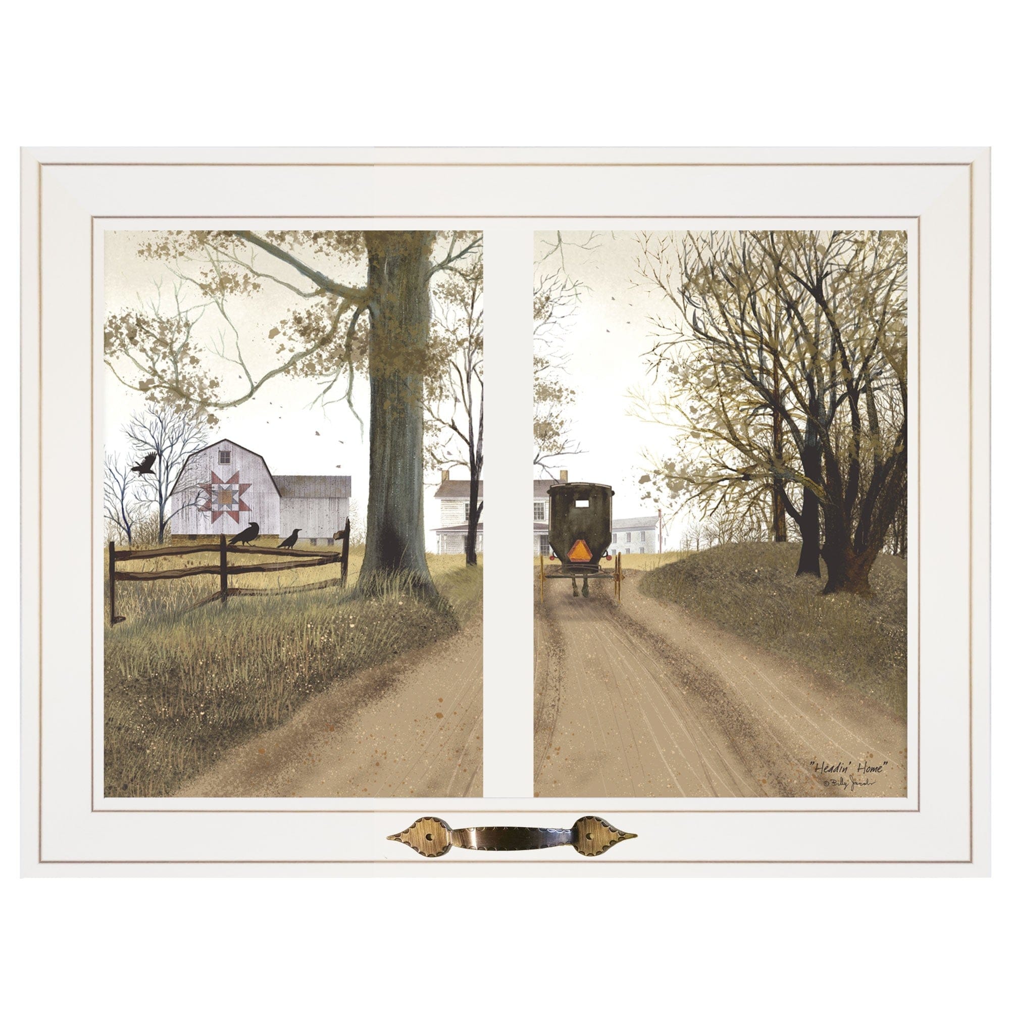 Heading Home 1 White Framed Print Wall Art - Homeroots