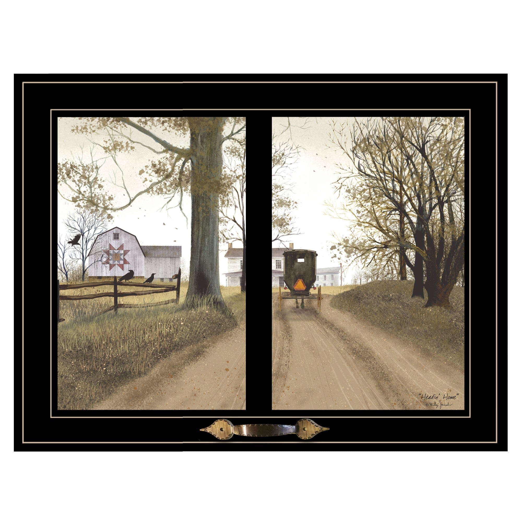 Heading Home 2 Black Framed Print Wall Art - Homeroots