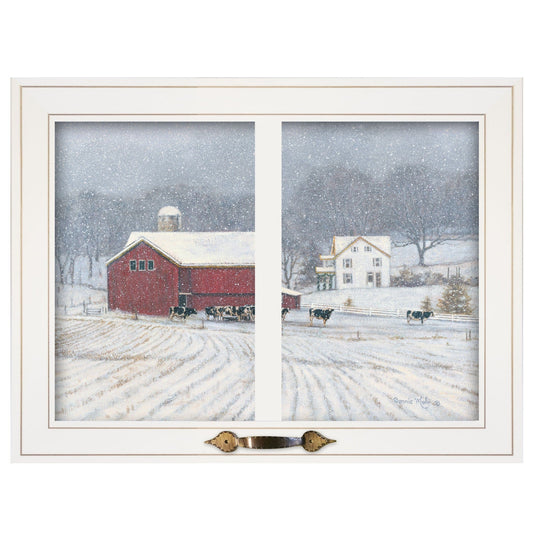 The Home Place 3 White Framed Print Wall Art - Homeroots