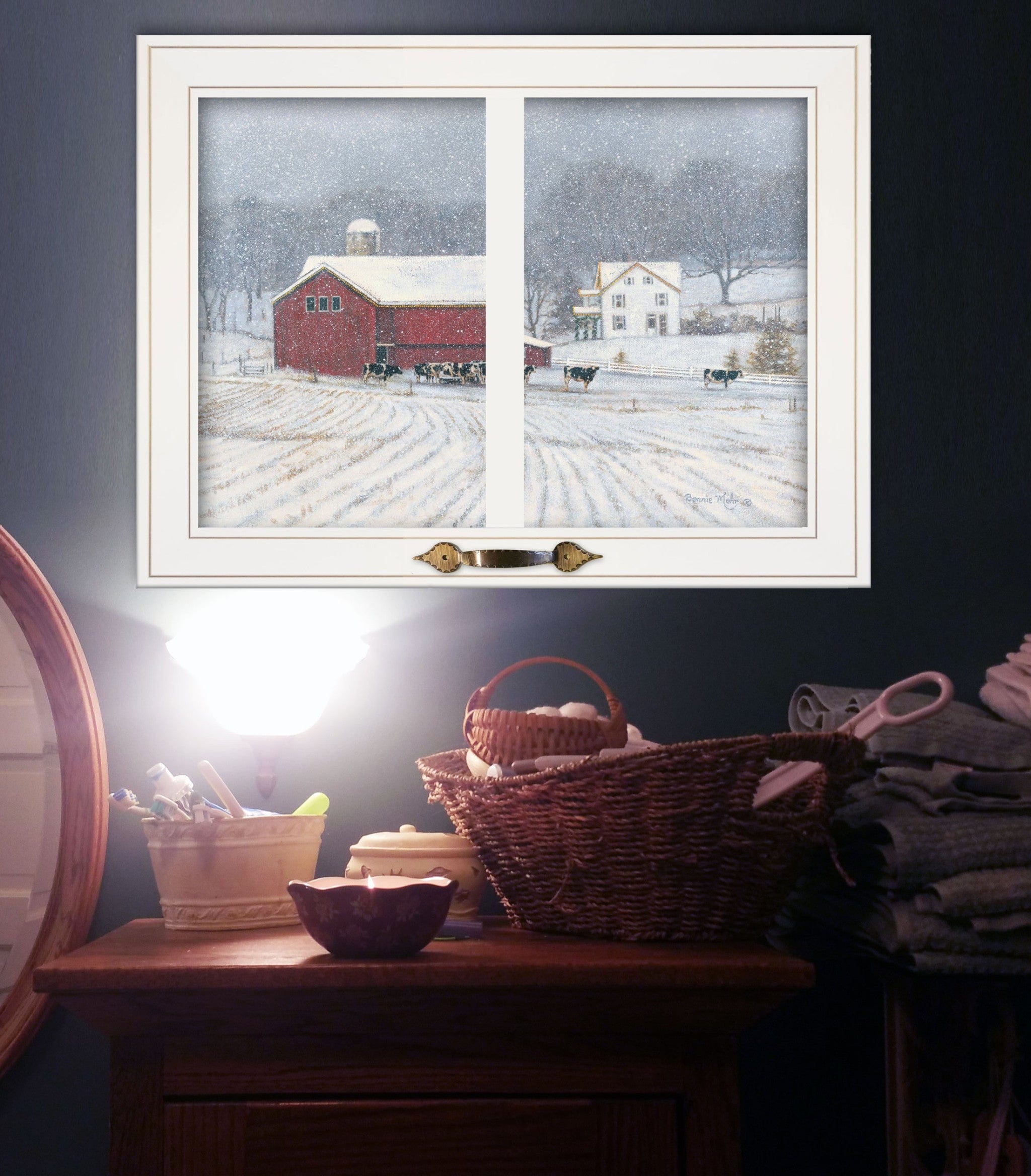 The Home Place 3 White Framed Print Wall Art - Homeroots
