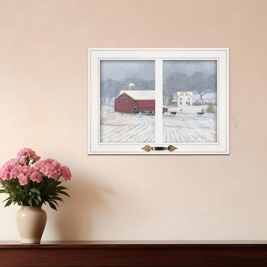 The Home Place 3 White Framed Print Wall Art - Homeroots