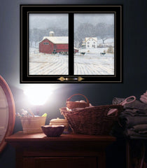 The Home Place 4 Black Framed Print Wall Art - Homeroots