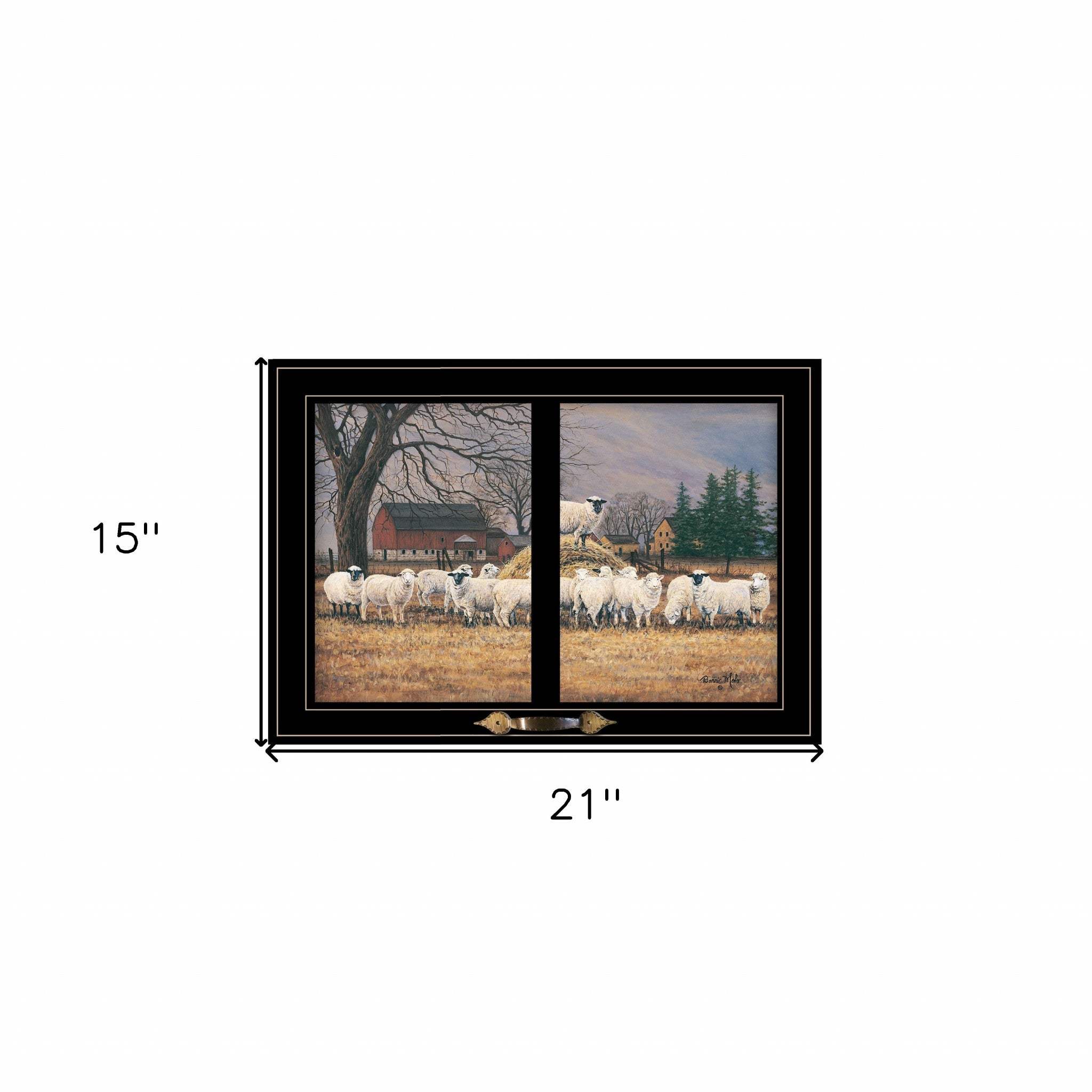 Wool Gathering 3 Black Framed Print Wall Art - Homeroots - Flyclothing LLC