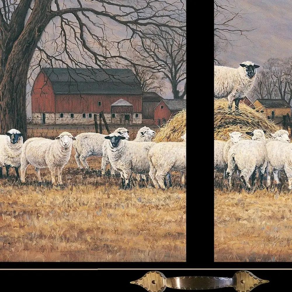 Wool Gathering 3 Black Framed Print Wall Art - Homeroots - Flyclothing LLC