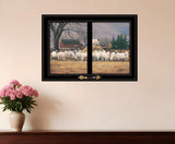 Wool Gathering 3 Black Framed Print Wall Art - Homeroots - Flyclothing LLC