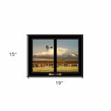 Summer Pastures Holstein cows with windmill 2 Black Framed Print Wall Art - Homeroots - Flyclothing LLC