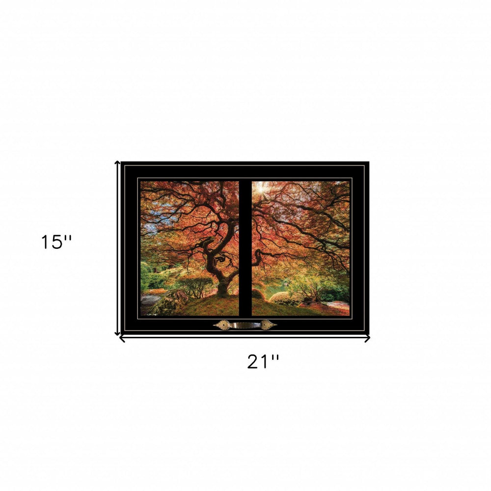 First Colors of Fall I 4 Black Framed Print Wall Art - Homeroots - Flyclothing LLC