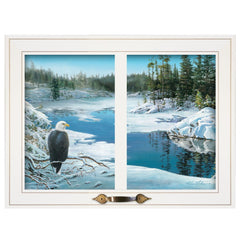 The Lookout 3 White Framed Print Wall Art - Homeroots