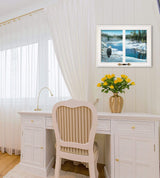 The Lookout 3 White Framed Print Wall Art - Homeroots - Flyclothing LLC