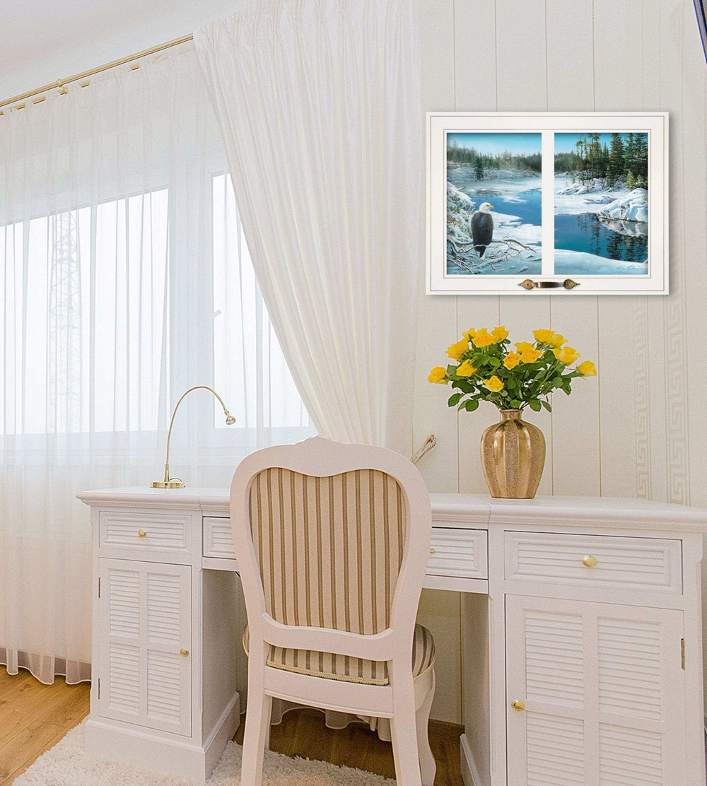 The Lookout 3 White Framed Print Wall Art - Homeroots - Flyclothing LLC