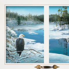 The Lookout 3 White Framed Print Wall Art - Homeroots