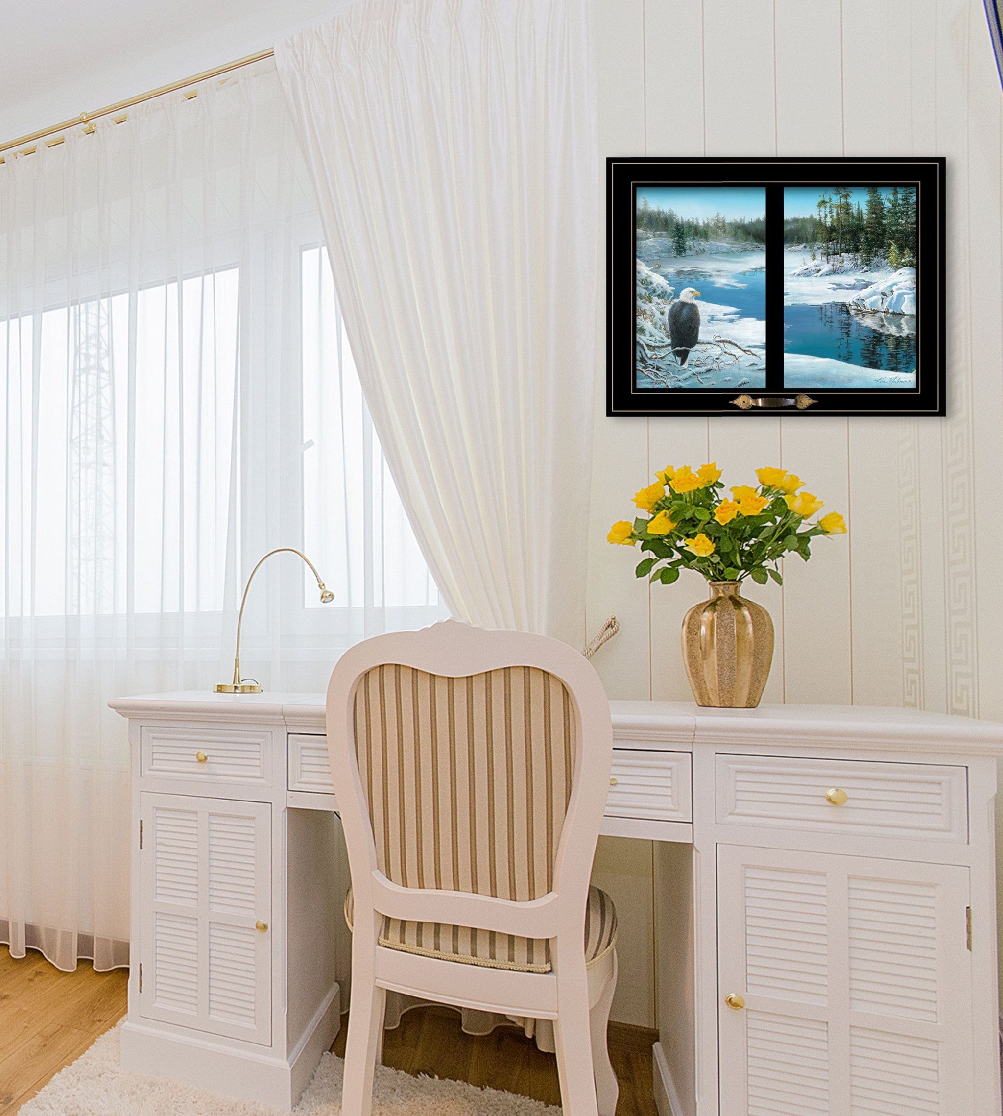 The Lookout 4 Black Framed Print Wall Art - Homeroots