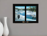 The Lookout 4 Black Framed Print Wall Art - Homeroots