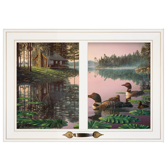 Northern Tranquility 3 White Framed Print Wall Art - Homeroots