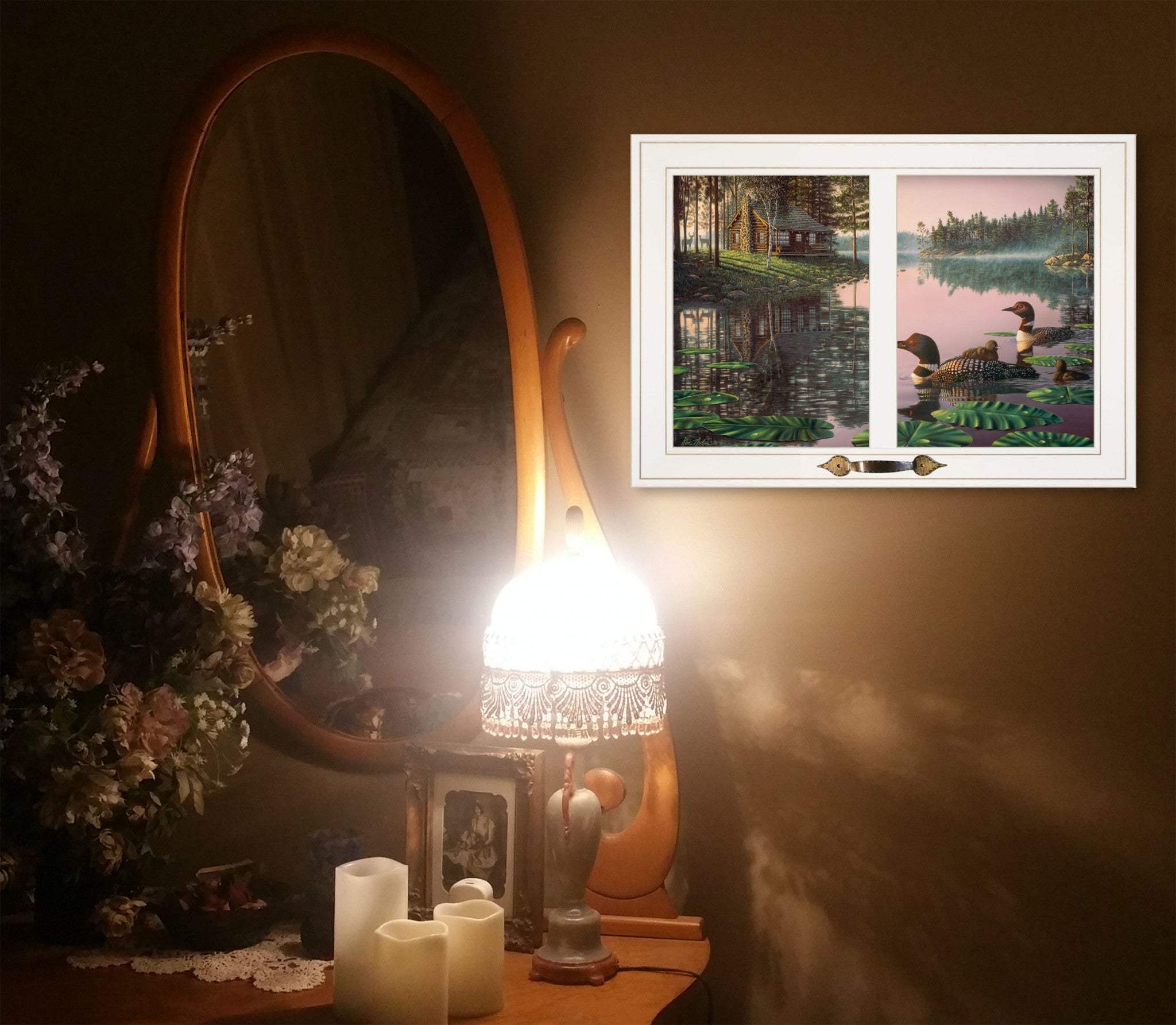 Northern Tranquility 3 White Framed Print Wall Art - Homeroots - Flyclothing LLC