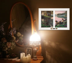 Northern Tranquility 3 White Framed Print Wall Art - Homeroots