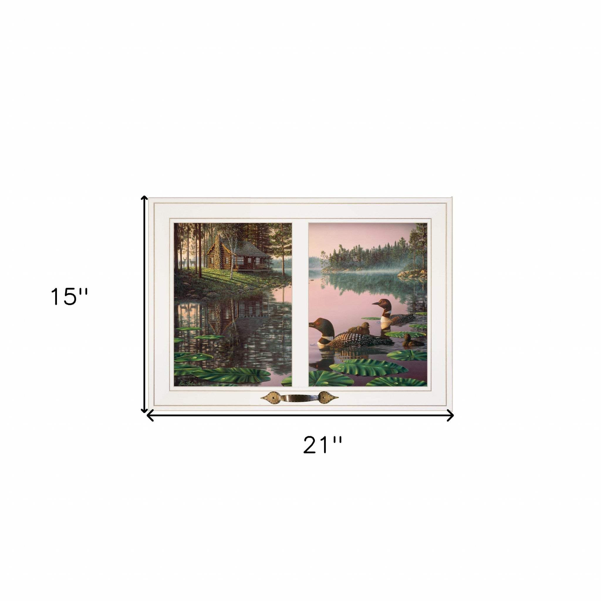Northern Tranquility 3 White Framed Print Wall Art - Homeroots - Flyclothing LLC