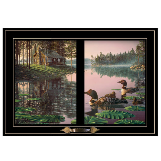 Northern Tranquility 4 Black Framed Print Wall Art - Homeroots
