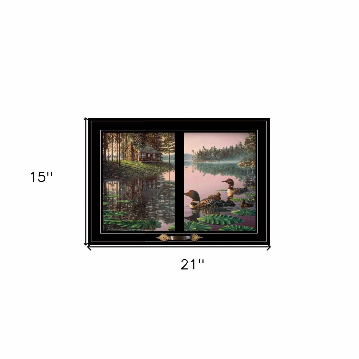 Northern Tranquility 4 Black Framed Print Wall Art - Homeroots - Flyclothing LLC