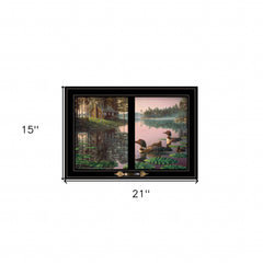 Northern Tranquility 4 Black Framed Print Wall Art - Homeroots