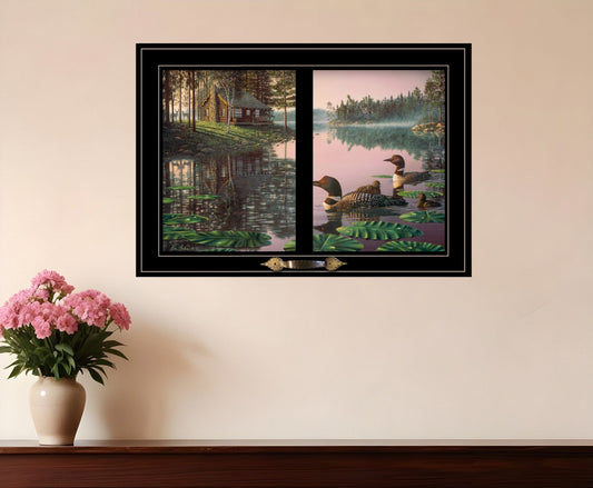 Northern Tranquility 4 Black Framed Print Wall Art - Homeroots