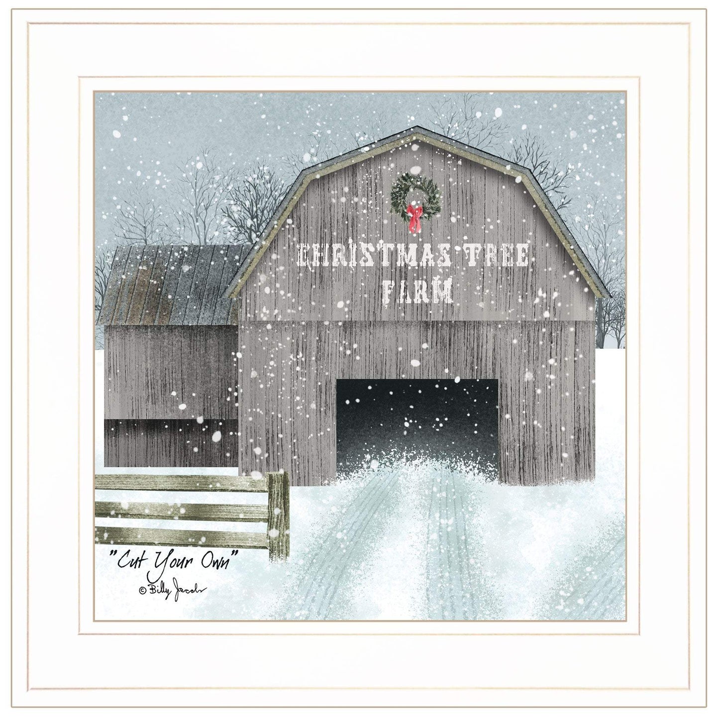 Cut Your Own 1 White Framed Print Wall Art - Homeroots - Flyclothing LLC