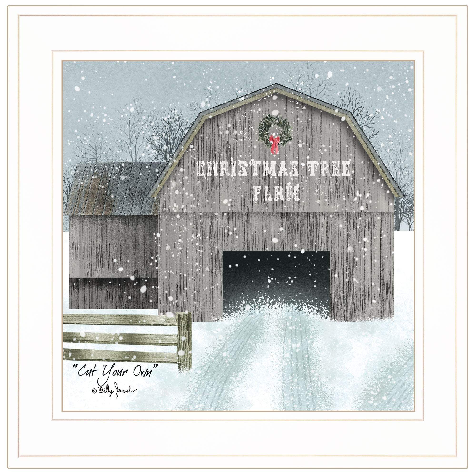 Cut Your Own 1 White Framed Print Wall Art - Homeroots - Flyclothing LLC