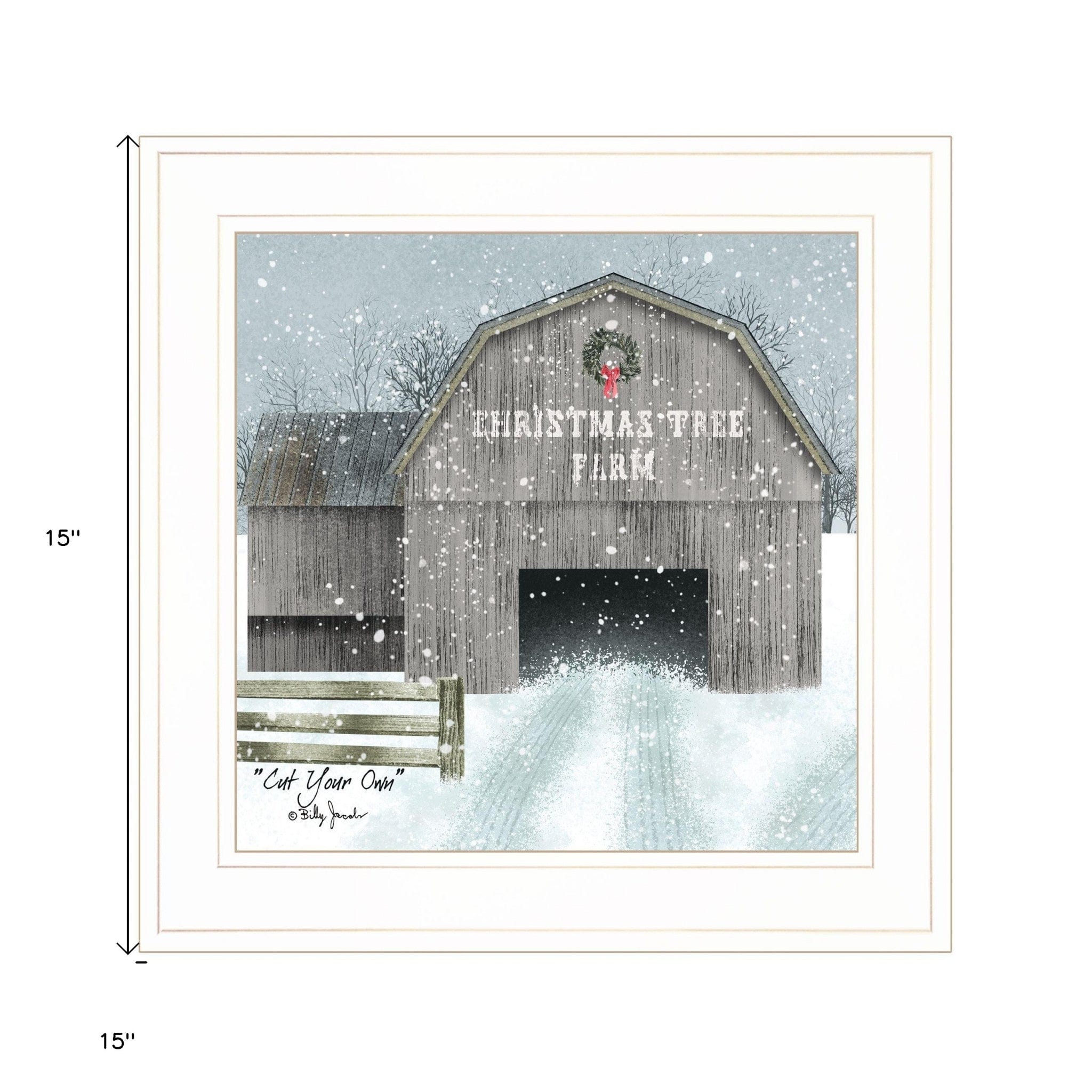 Cut Your Own 1 White Framed Print Wall Art - Homeroots