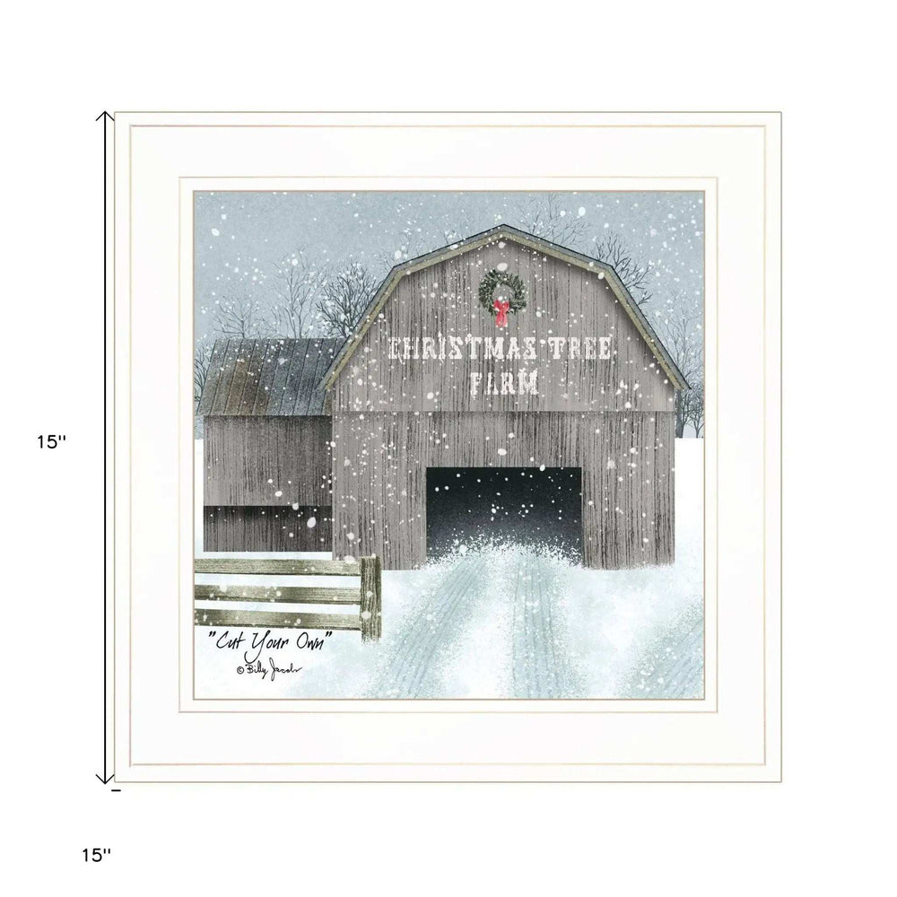 Cut Your Own 1 White Framed Print Wall Art - Homeroots - Flyclothing LLC