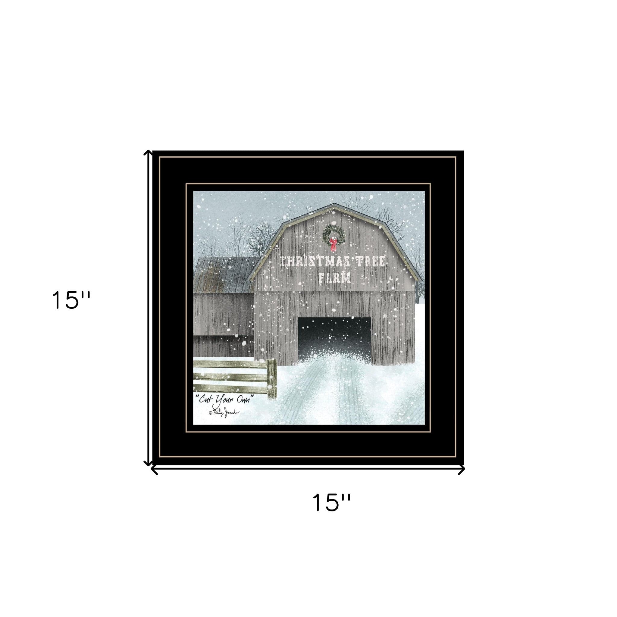 Cut Your Own 2 Black Framed Print Wall Art - Homeroots