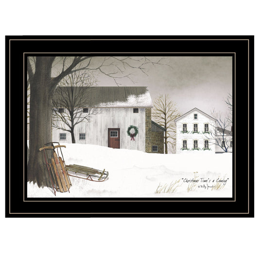 Christmas Time is coming 2 Black Framed Print Wall Art - Homeroots