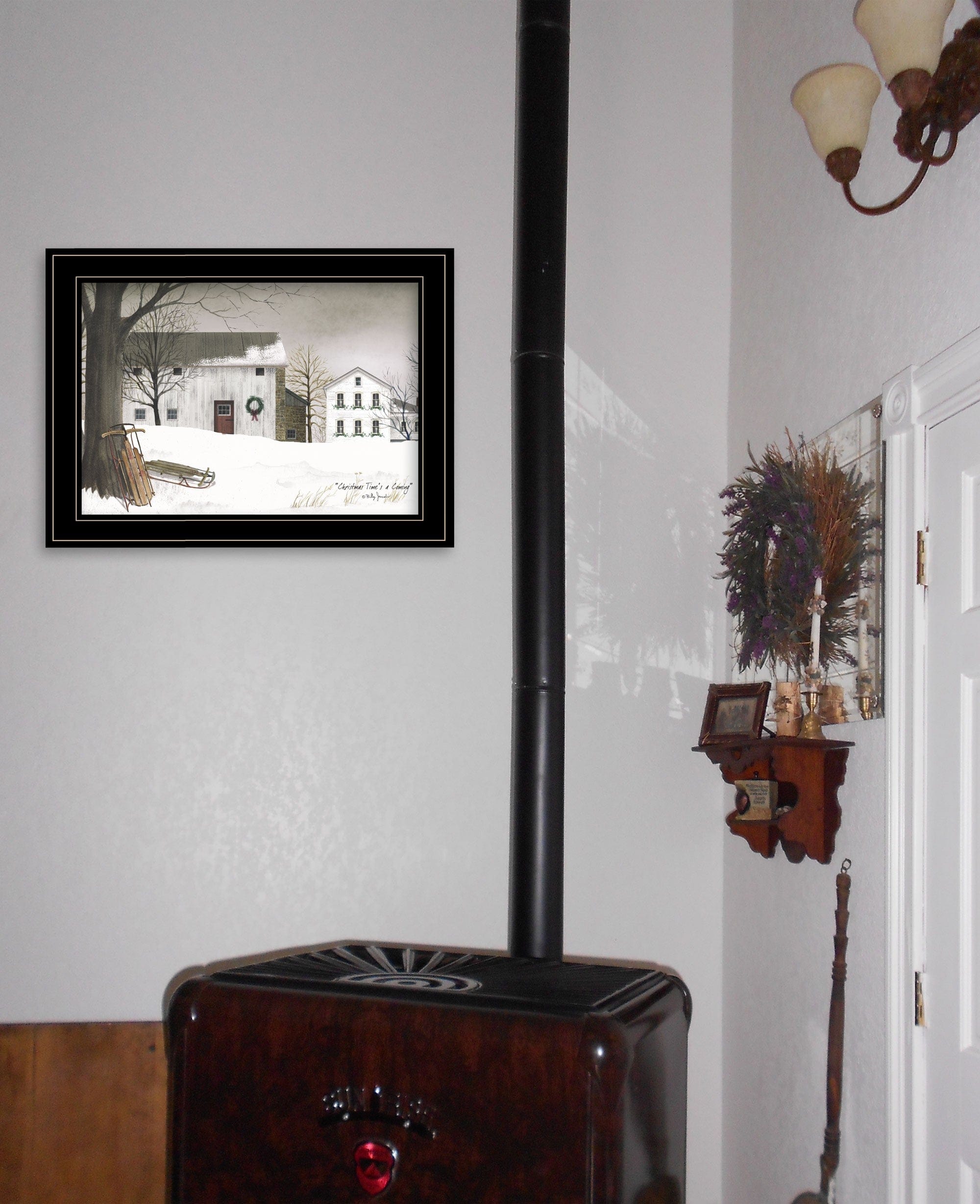 Christmas Time is coming 2 Black Framed Print Wall Art - Homeroots