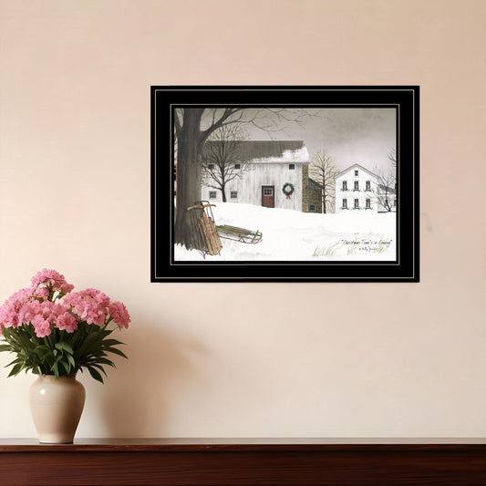 Christmas Time is coming 2 Black Framed Print Wall Art - Homeroots
