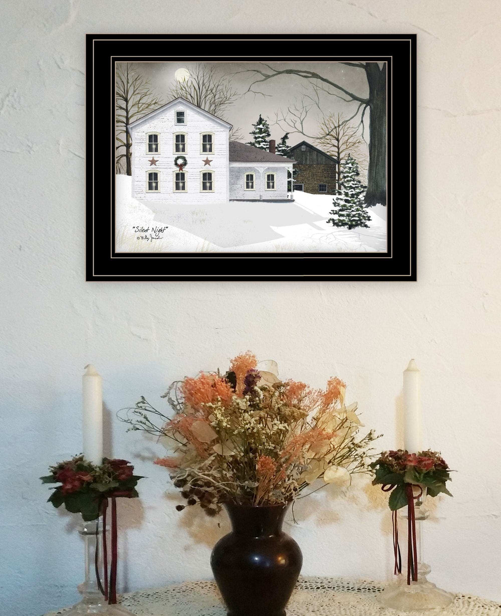 Silent Night 1 Black Framed Print Wall Art - Homeroots - Flyclothing LLC