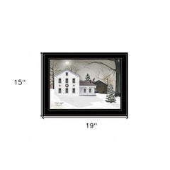 Silent Night 1 Black Framed Print Wall Art