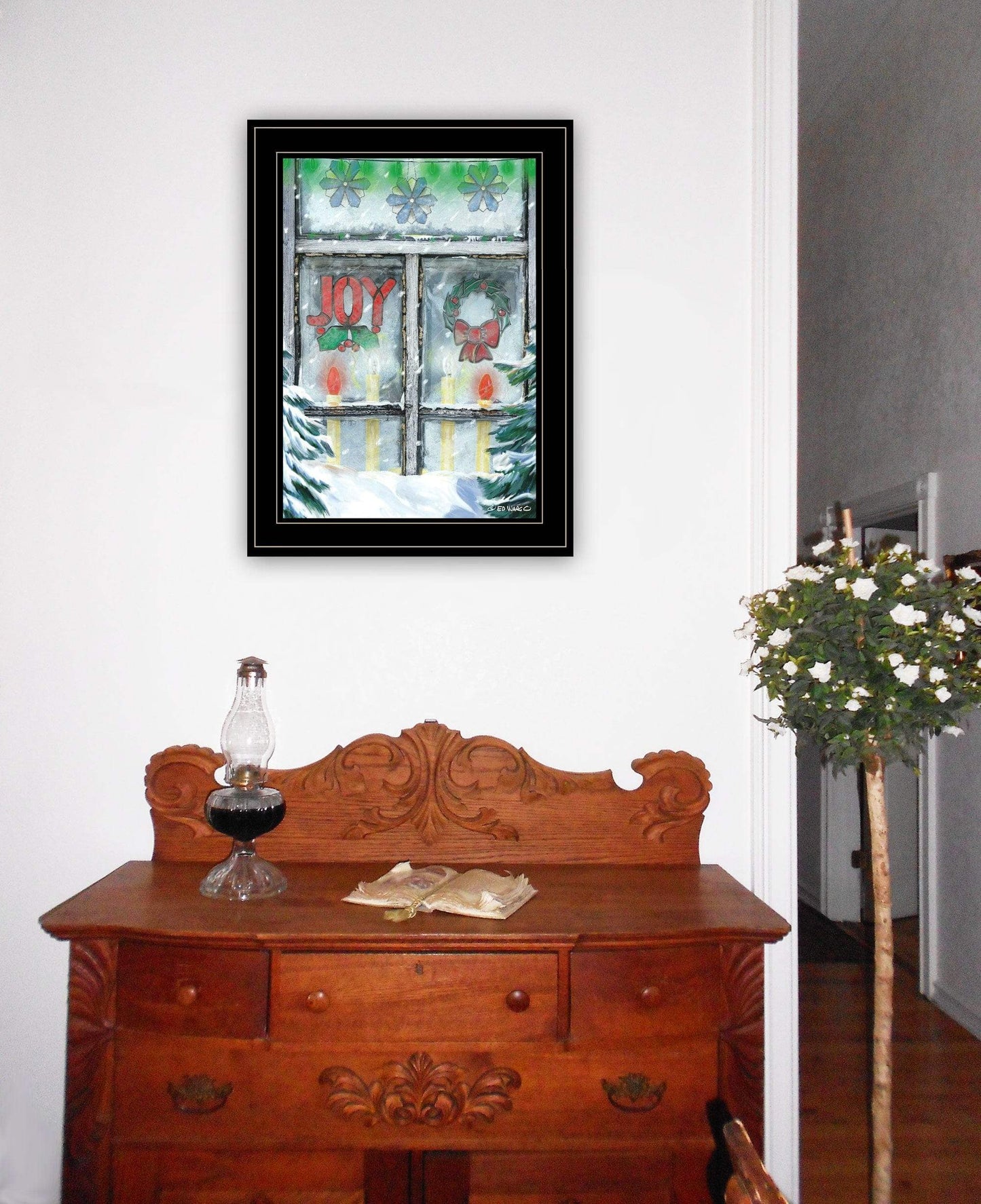 Christmas Joy 2 Black Framed Print Wall Art - Homeroots - Flyclothing LLC