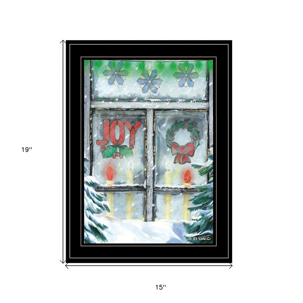Christmas Joy 2 Black Framed Print Wall Art - Homeroots - Flyclothing LLC