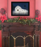 Christmas Starry Night 2 Black Framed Print Wall Art - Homeroots